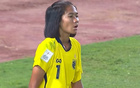 超级巨大失误！泰国门将黄油手，肖亚飞远射破门，U20女足领先